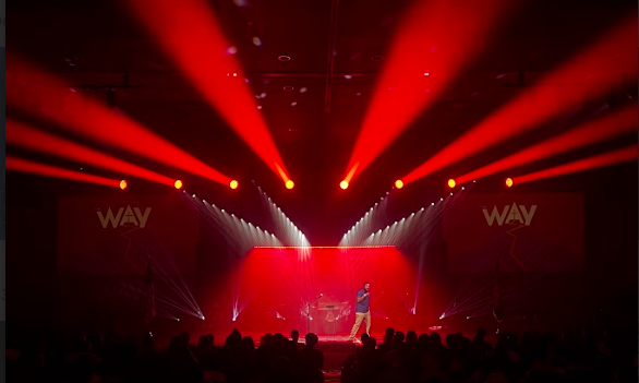 Event Lighting Services Thumbnail - Picturing a Light & Fog Show with Ambient Uplighting